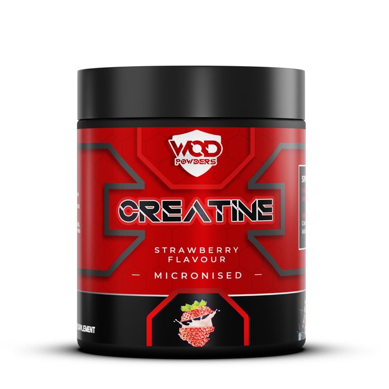 Creatine monohydrate, strawberry