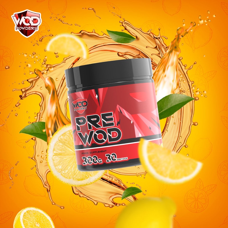 PRE WOD pre-workout, lemon